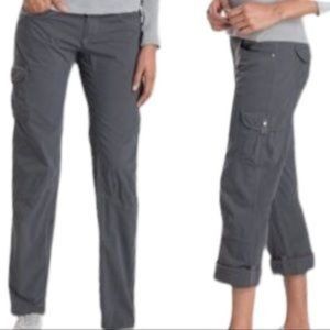Kuhl Women's Straight Leg Cargo Pants in Charcoal Gray